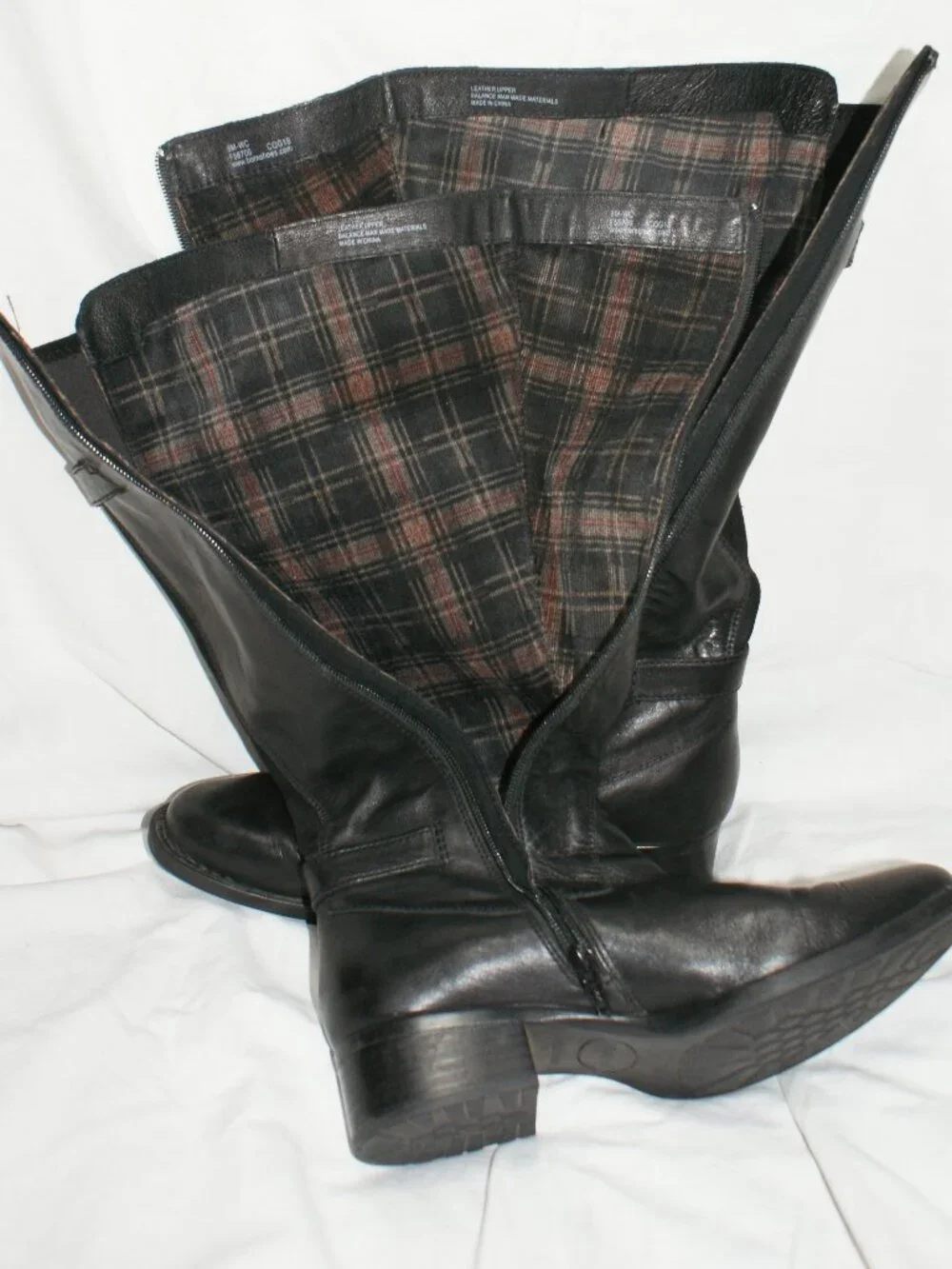Born GIBB Tall Leather Wide Calf Riding Boots - Size 8 - BRAND NEW